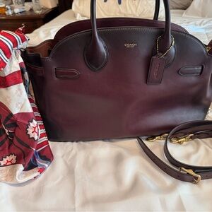 Coach Empire 40 Merlot Leather Bag